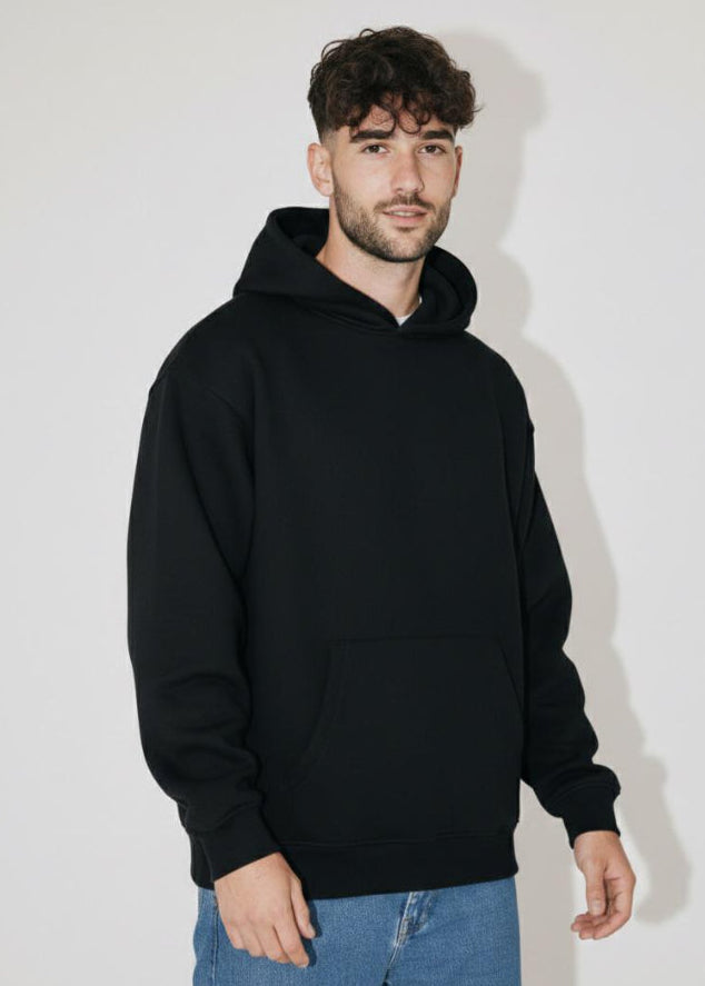 Black Basic Oversized Hoodie