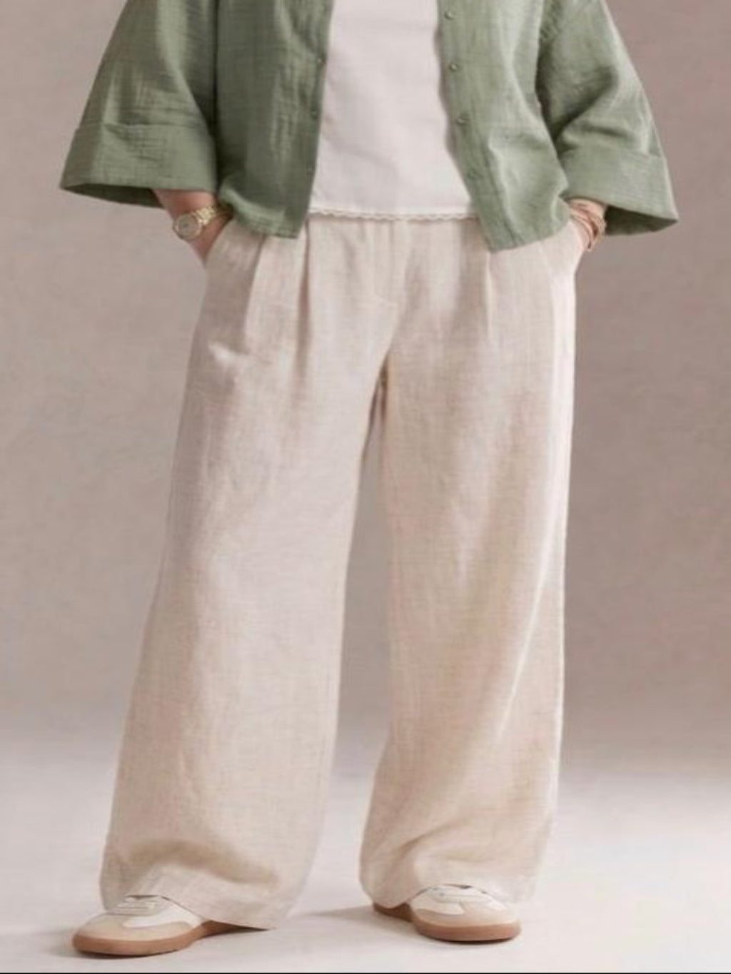 Oversized Linen Pants