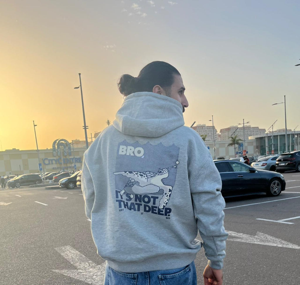 Cotton Hoodie - Bro! It's not that deep.