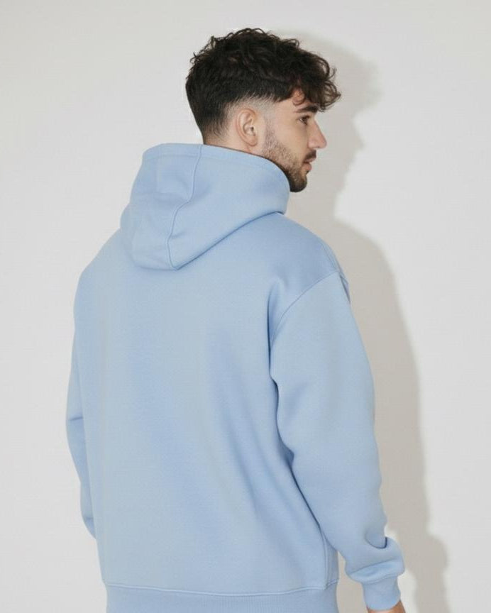 Baby blue Basic Oversized Hoodie