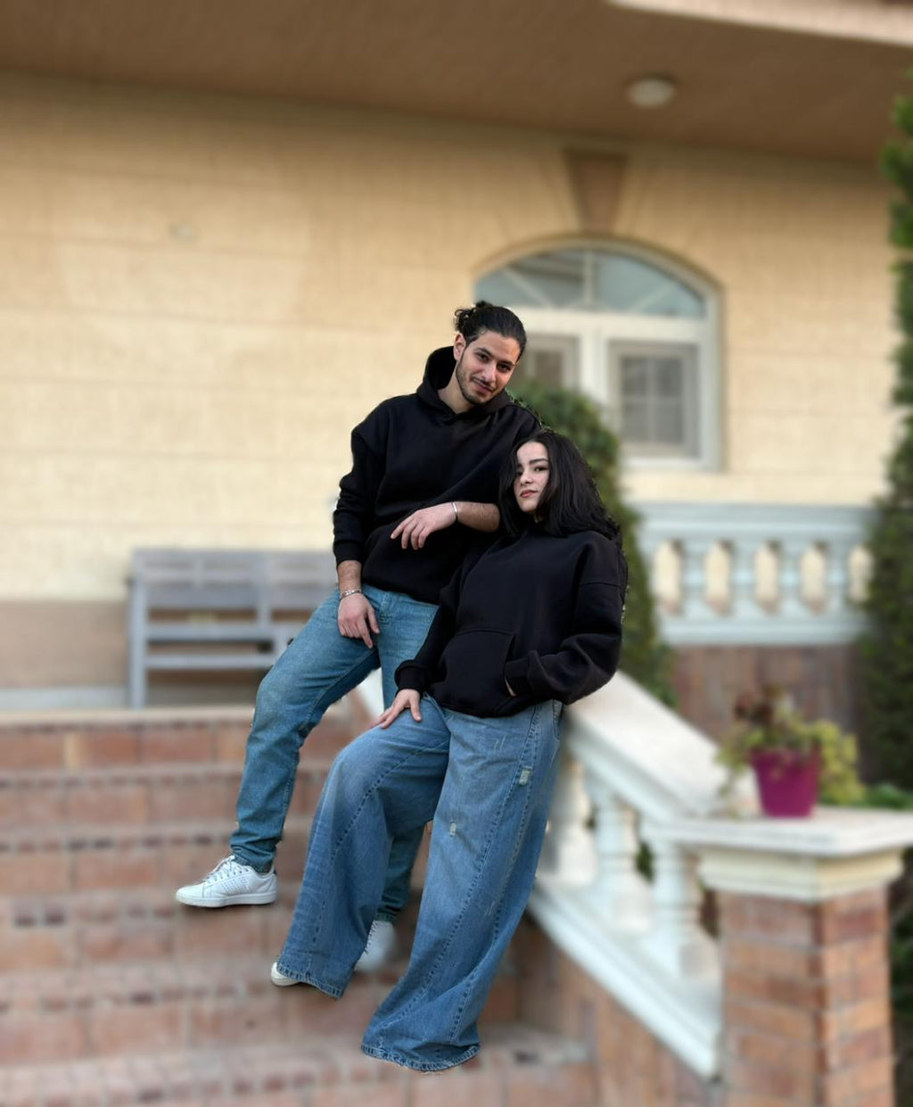 Black Basic Oversized Hoodie