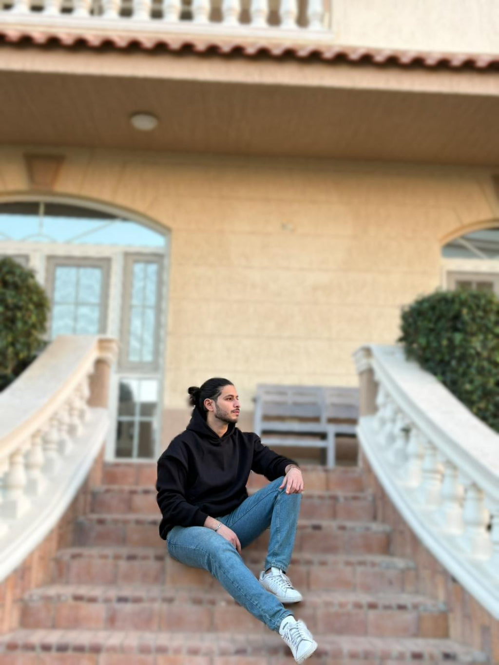 Black Basic Oversized Hoodie