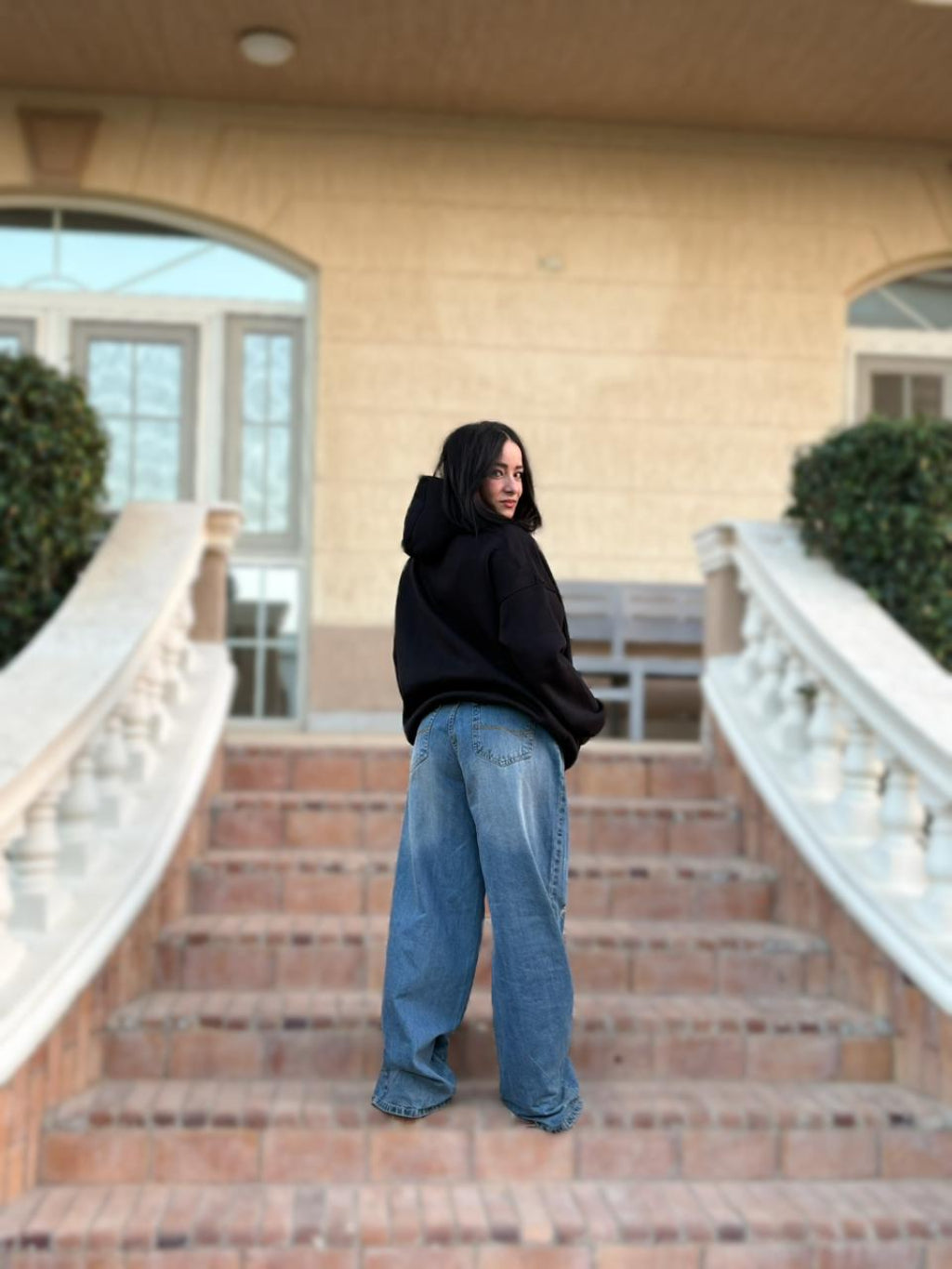 Black Basic Oversized Hoodie