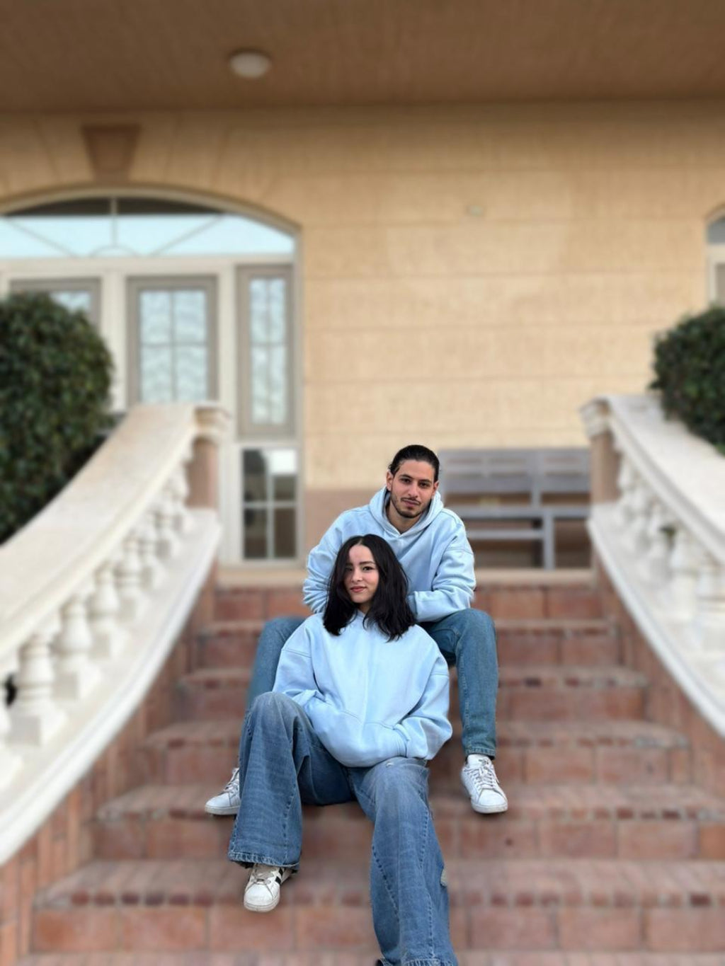 Baby blue Basic Oversized Hoodie
