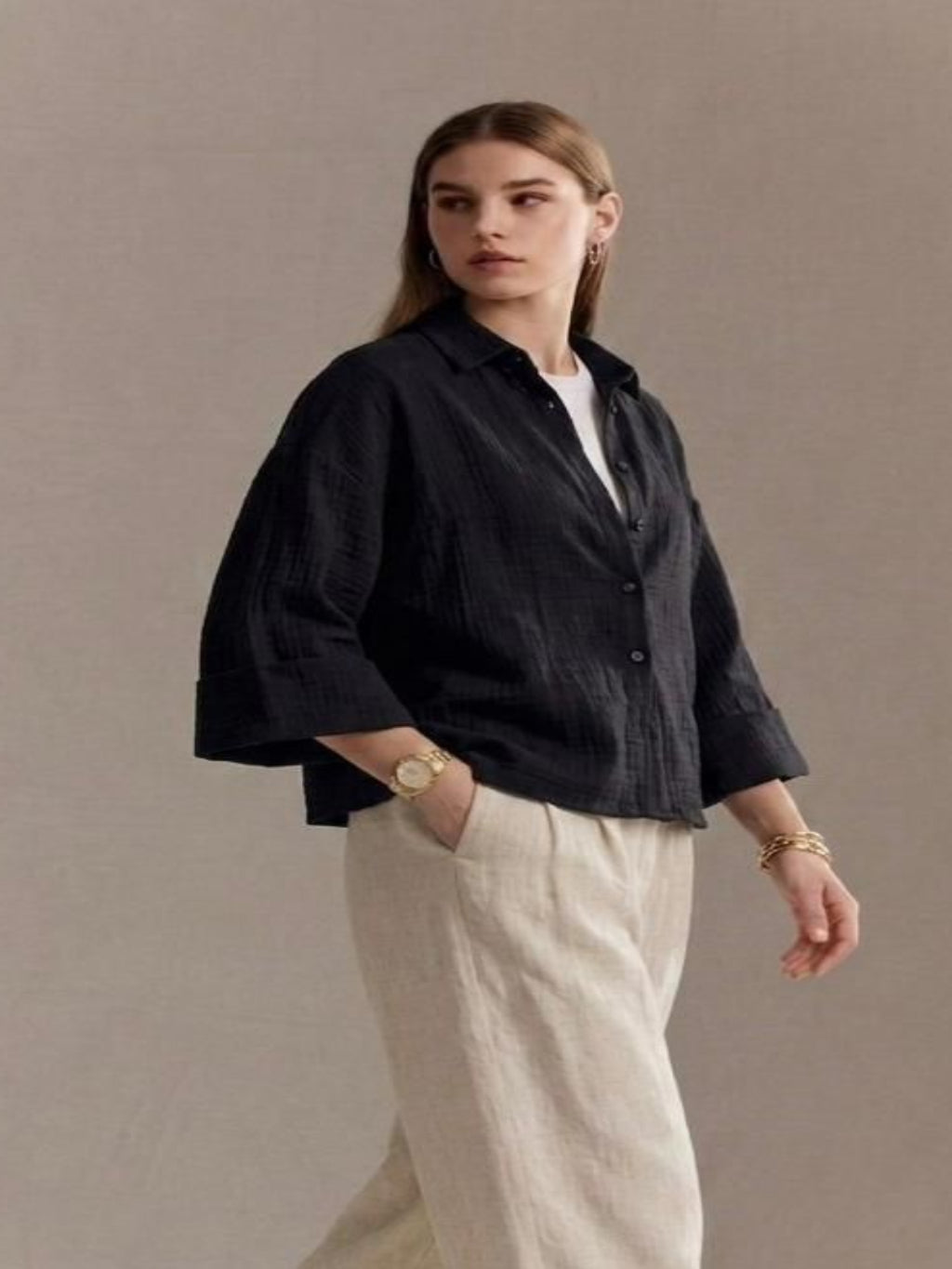Oversized Linen Shirt