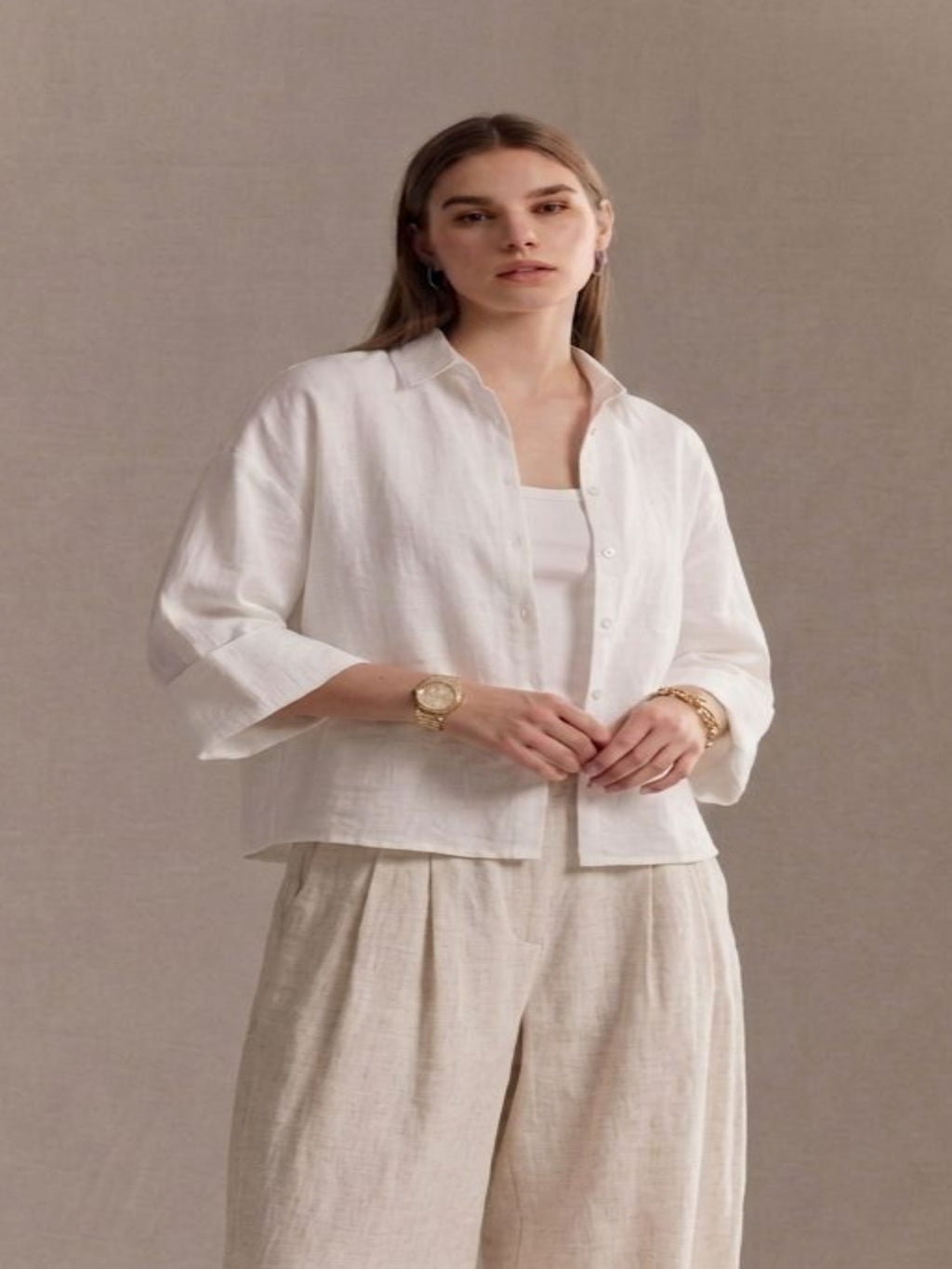 Oversized Linen Shirt