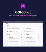 66toolkit - Ultimate Web Tools System (SAAS)