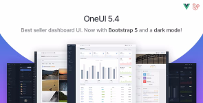 OneUI - Bootstrap 5 Admin Dashboard Template, Vue Edition & Laravel 9 Starter Kit